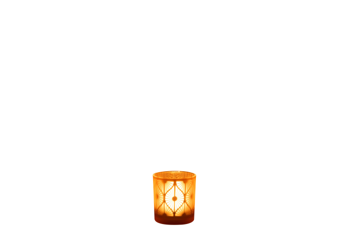 Suport lumanari, Sticla, Multicolor, 7x7x8 [4]