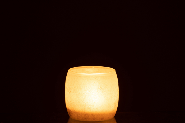 Suport lumanari, Sticla, Roz, 11x11x11 [3]