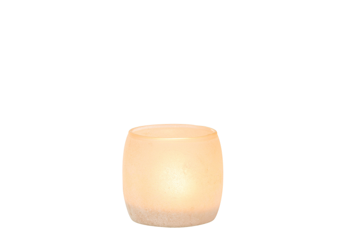 Suport lumanari, Sticla, Roz, 11x11x11 [2]