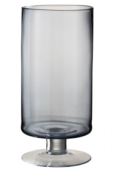 Suport lumanari, Sticla, Transparent, 15.3x15.3x33 cm