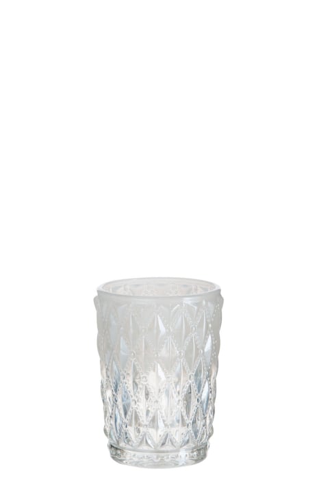 Suport lumanari, Sticla, Transparent, 6x6x9 [1]