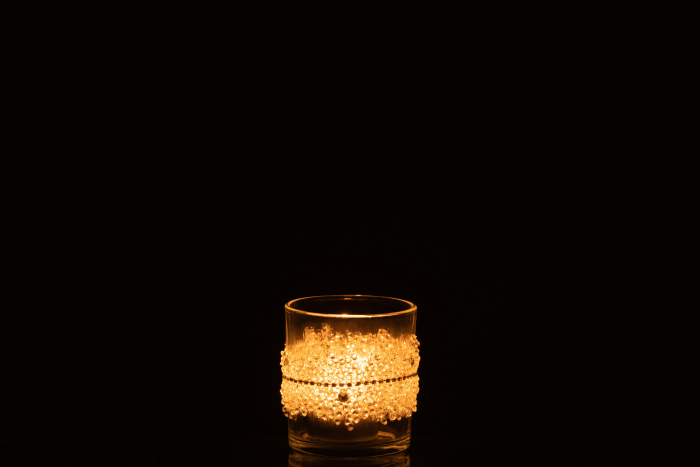 Suport lumanari, Sticla, Transparent, 7.5x7.5x8 [3]