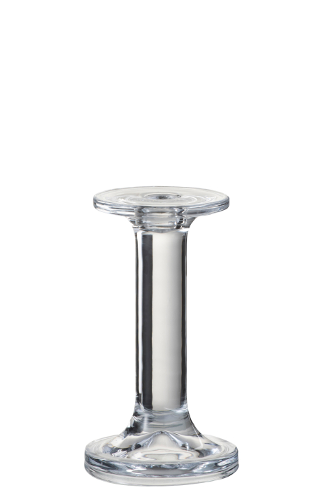 Suport lumanari, Sticla, Transparent, 9.5x9.5x16 [2]