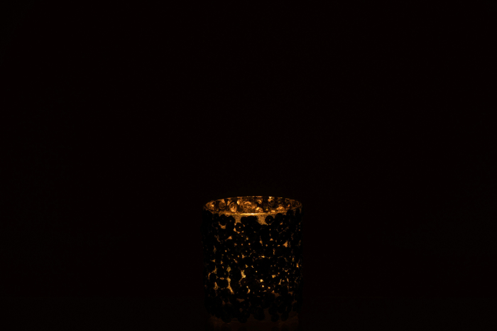 Suport lumanari, Sticla, Verde, 7x7x8 [3]