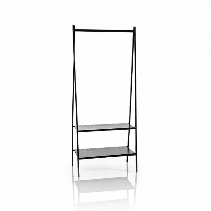 Suport pentru haine RAY, Metal, Negru, 72×45.5×164.5 cm lotusland.ro imagine noua elgreco.ro