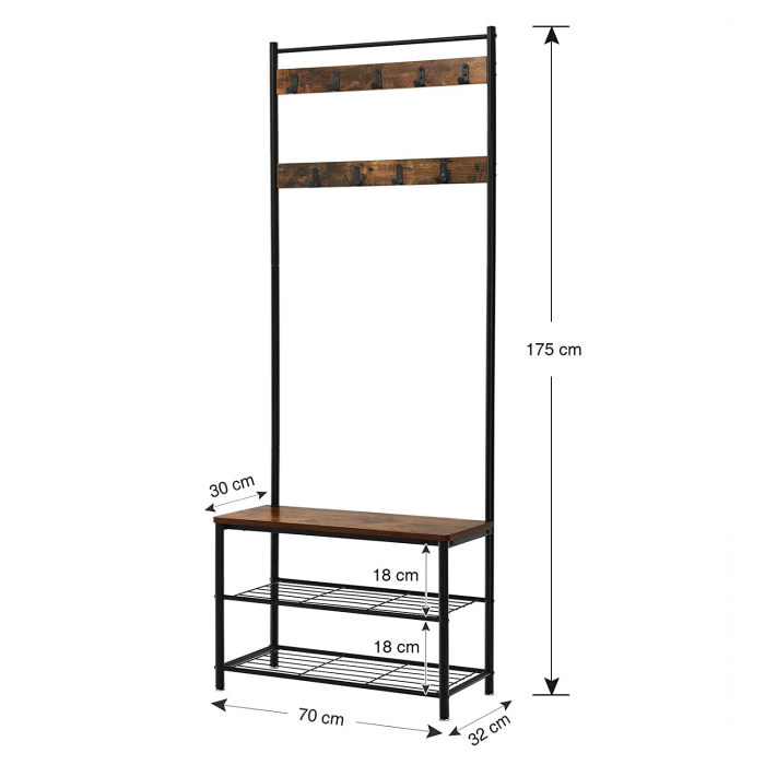 Suport pentru haine, SONGMICS, 70*32*175cm [6]