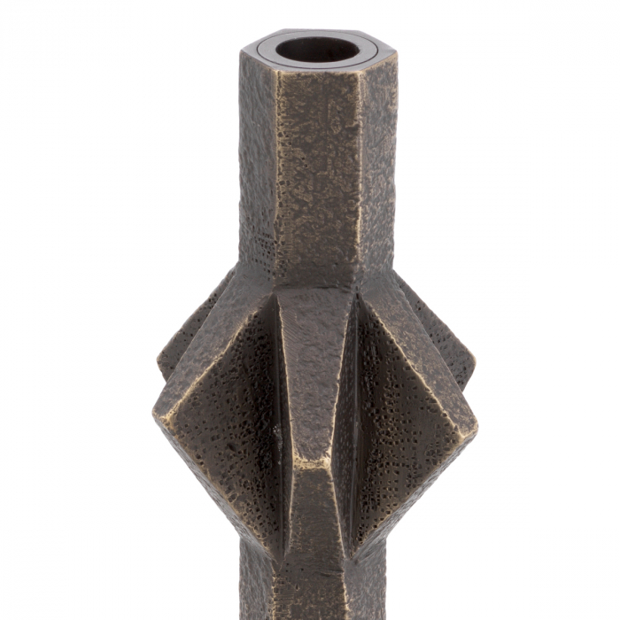 Suport pentru lumanare Conti S, finisaj bronz, Dims: L. 17.5 | W. 18 | H. 35.5  (CM) [5]