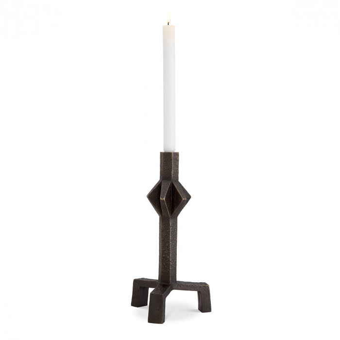 Suport pentru lumanare Conti S, finisaj bronz, Dims: L. 17.5 | W. 18 | H. 35.5  (CM) [1]