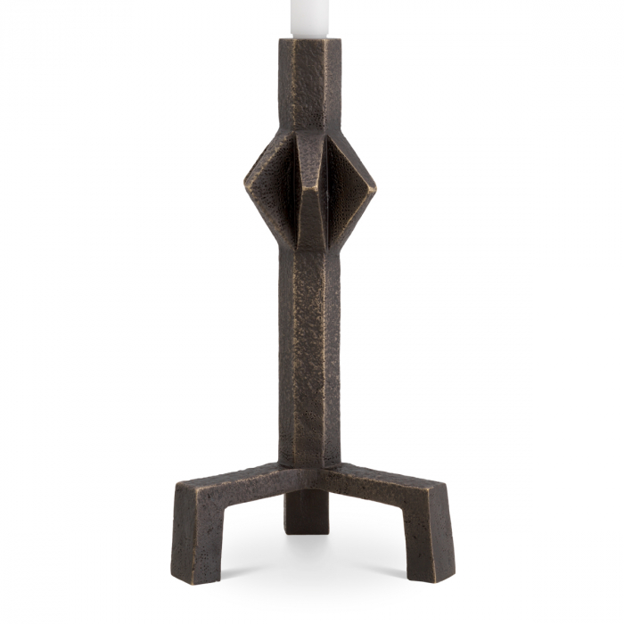 Suport pentru lumanare Conti S, finisaj bronz, Dims: L. 17.5 | W. 18 | H. 35.5  (CM) [4]