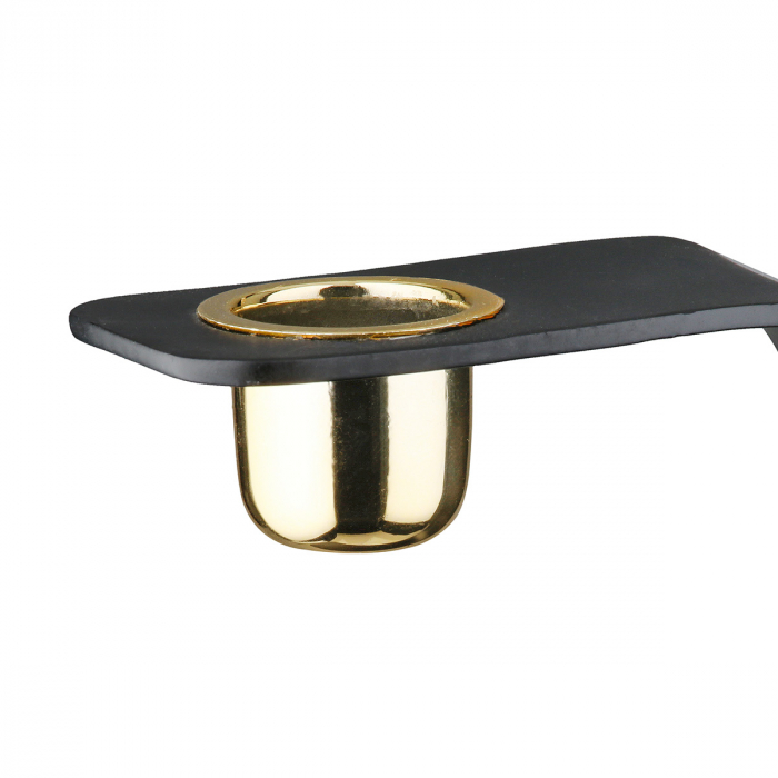 Suport pentru lumânări, Uno, Metal, negru, PU 4, L. 4 cm, L. 10 cm, H. 10 cm [3]