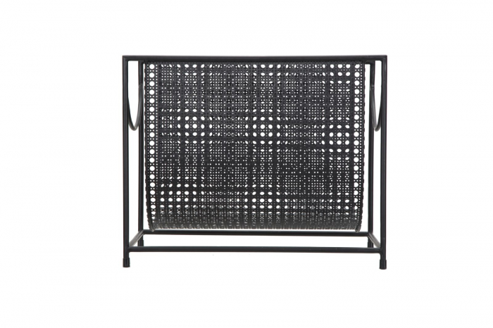 Suport pentru reviste, fier, negru, 37X22X30 cm [3]