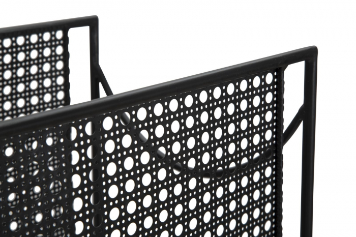 Suport pentru reviste, fier, negru, 37X22X30 cm [5]