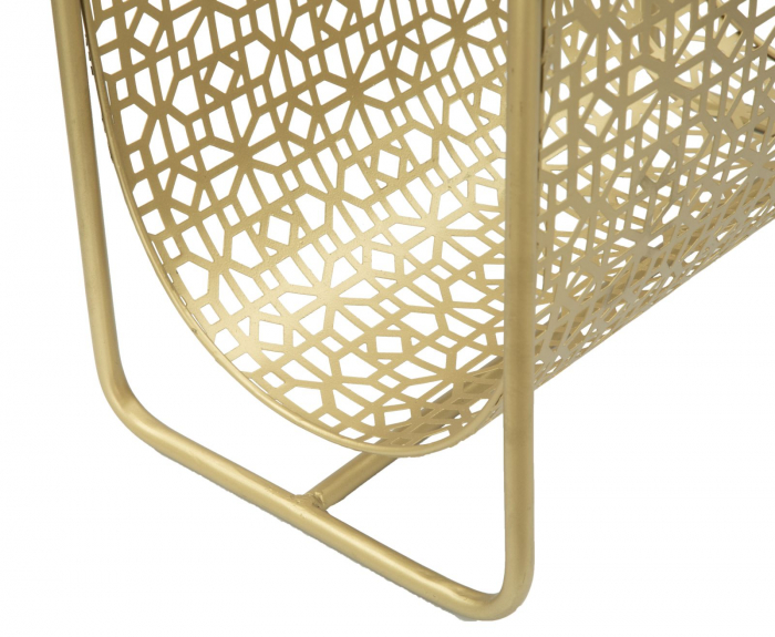 Suport pentru reviste Glam, fier, auriu,  37X22X44.5 cm [6]