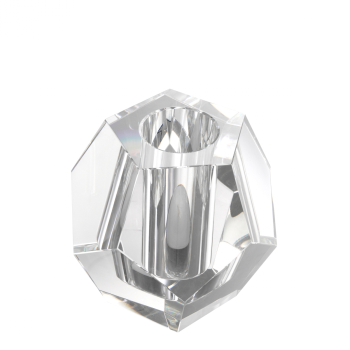 Suport pentru tealight Coquette sticla cristal, Dims: L. 16 | W. 16 | H. 15  (CM) [4]