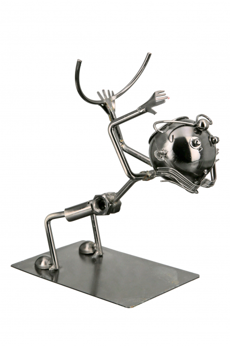 Suport sticla Schlucki, Metal, Argintiu, 19x20x10 cm [3]