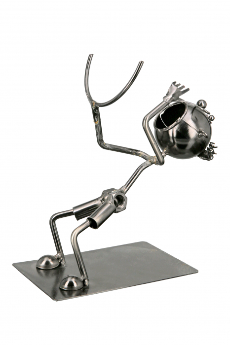 Suport sticla Schlucki, Metal, Argintiu, 19x20x10 cm [4]
