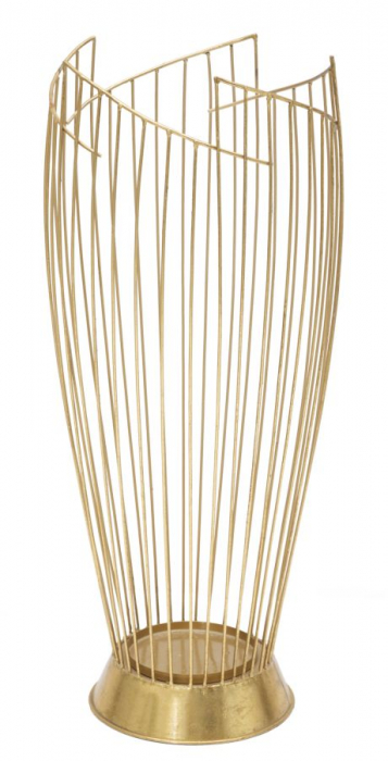 Suport umbrela Fashion, fier, auriu, O 28X69 cm