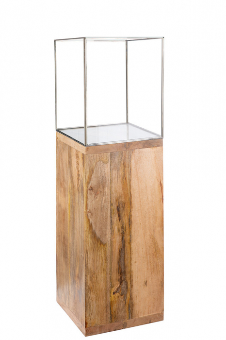 Suport lumanare, COLUMN, Lemn,  26X26X91 cm [4]