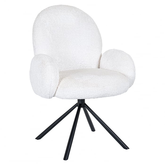 Richmond Interiors Swivel chair Jolie (Sheep 02 white)