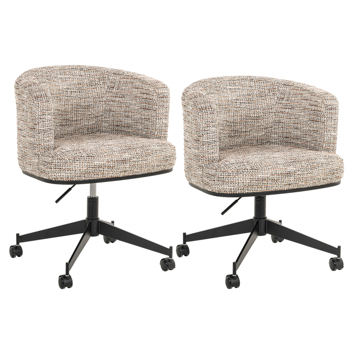 Scaun rotativ Rochenne cu roți (Be Trendy 01 Nature), Dims: 77.0 x 65.0 x 63.0 cm [1]