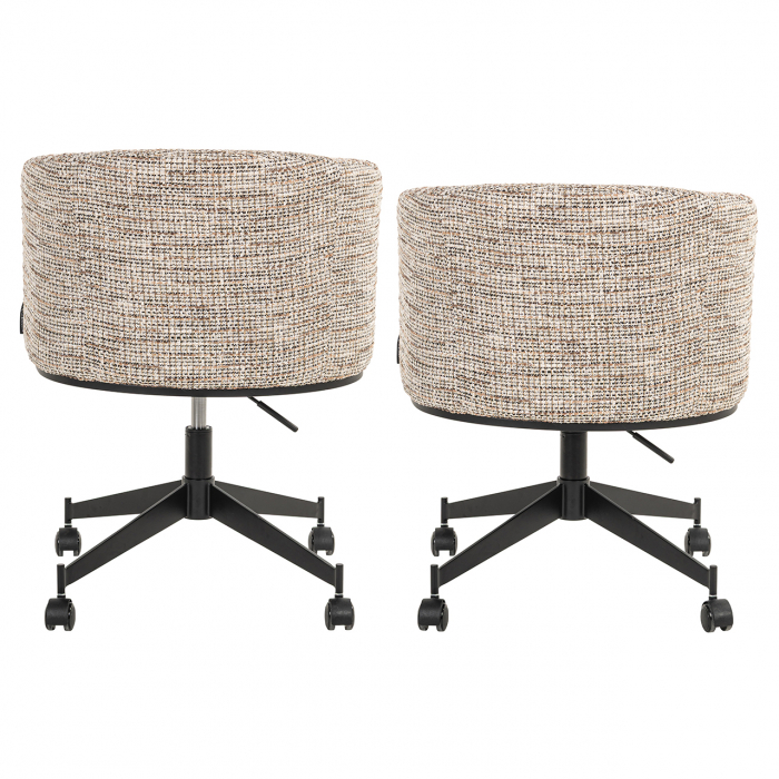 Scaun rotativ Rochenne cu roți (Be Trendy 01 Nature), Dims: 77.0 x 65.0 x 63.0 cm [3]