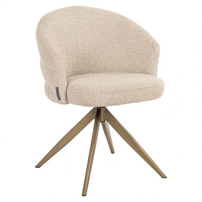 Scaun rotativ Zendaya, ignifug (Biscotti), Dims: 79.0 x 61.0 x 60.0 cm [1]