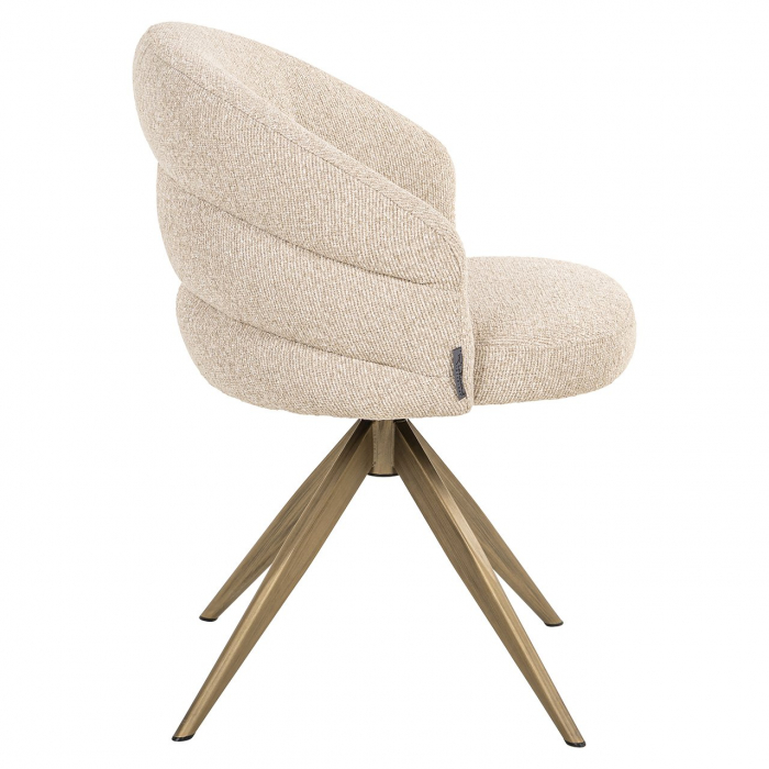 Scaun rotativ Zendaya, ignifug (Biscotti), Dims: 79.0 x 61.0 x 60.0 cm [2]