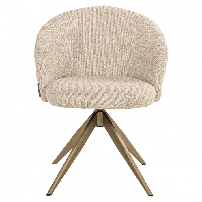 Scaun rotativ Zendaya, ignifug (Biscotti), Dims: 79.0 x 61.0 x 60.0 cm [4]