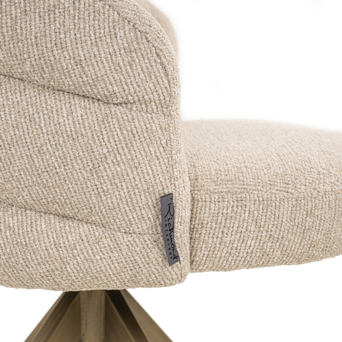 Scaun rotativ Zendaya, ignifug (Biscotti), Dims: 79.0 x 61.0 x 60.0 cm [8]