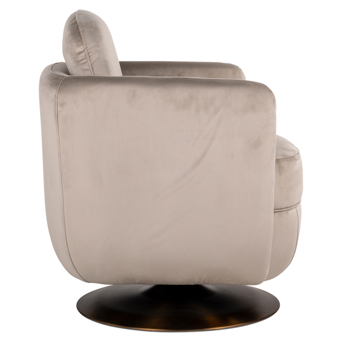 Scaun ușor pivotant Turner, catifea kaki ignifugă (FR-Quartz 903 Khaki) [2]