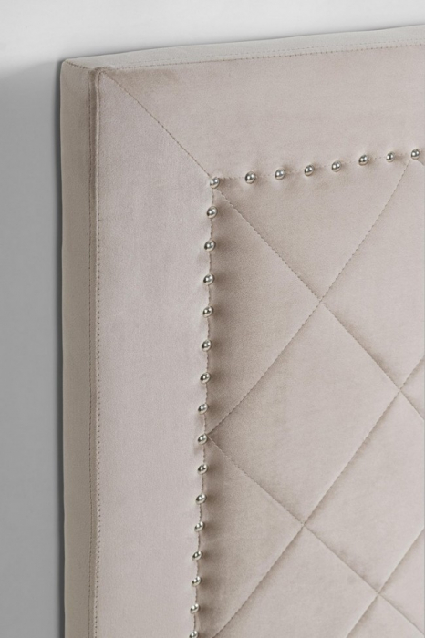 Tablie de pat Ahura, Lemn, Gri, 160x6x120 cm [4]
