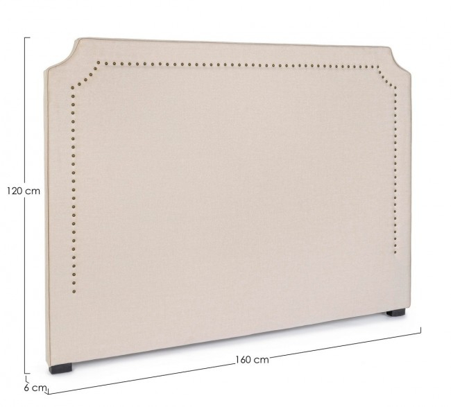 Tablie de pat Zenda, Lemn, gri, 160x6x120 cm [3]