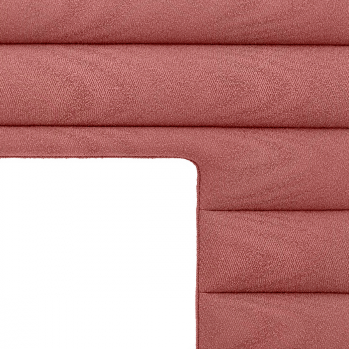 Tăblie Shermin bouclé rose, Dims: W. 232 | D. 11.5 | H. 219.5  (CM) [4]