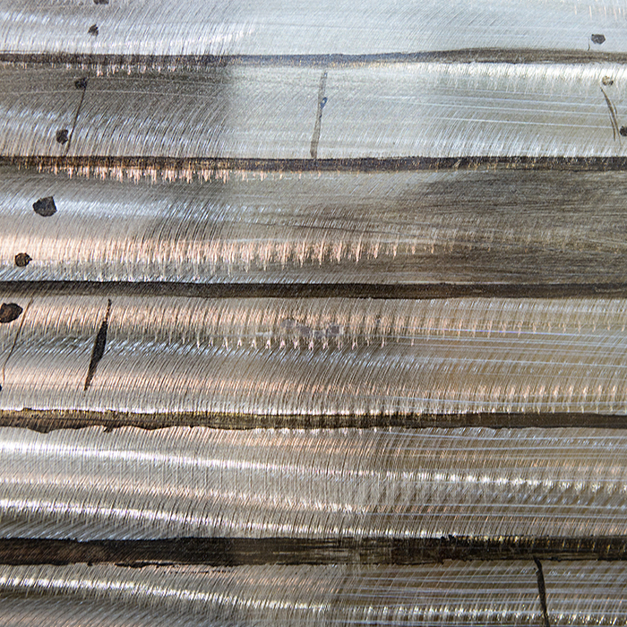 Tablou 3D RAILROAD, panza, argintiu/ gri/maro/negru, 75x150 cm [6]