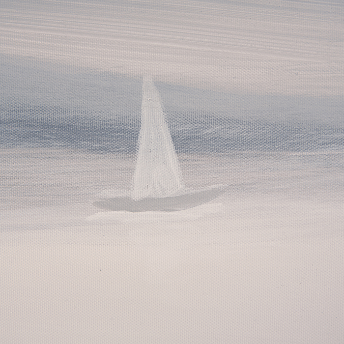 Tablou 3D RAILROAD, panza, argintiu/ gri/maro/negru, 75x150 cm [4]