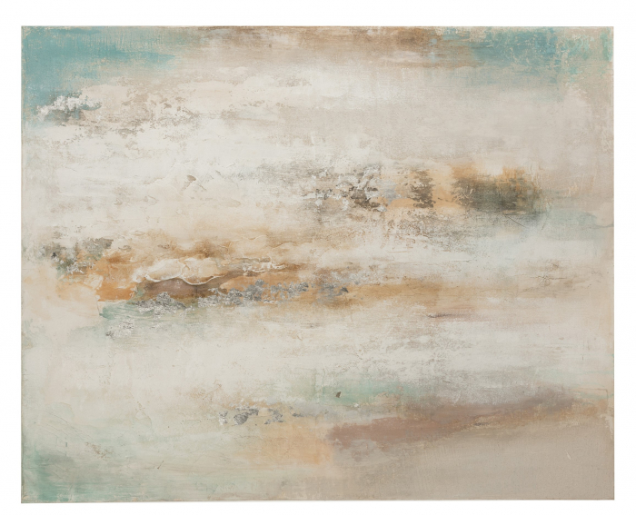 Tablou Abstract, Canvas, Albastru Alb, 120x5x150 cm