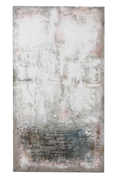 Tablou Abstract, Canvas, Gri, 10x5x185 cm