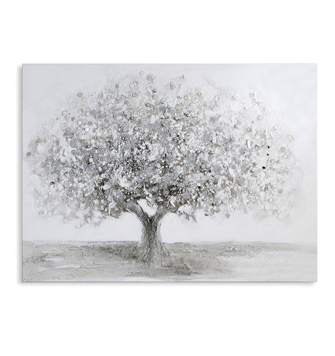 Tablou Big Tree, canvas lemn metal, multicolor, 120×90 cm GILDE imagine 2022