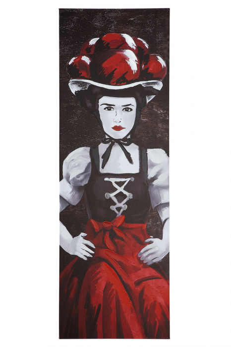 Tablou Black Forest Girl, panza, multicolor, 30x90x2.7 cm GILDE imagine 2022