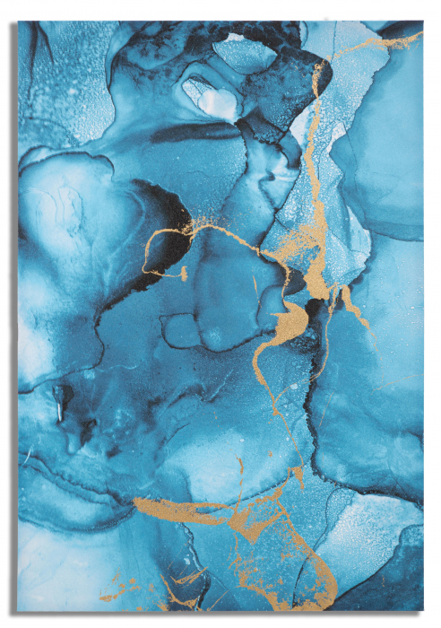 Tablou Blu Rey, Lemn/Canvas, Multicolor, 120x80x3 cm [5]