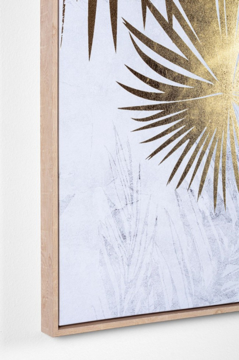 Tablou BOLD, canvas, auriu, 82.6x4.3x122.6cm [2]