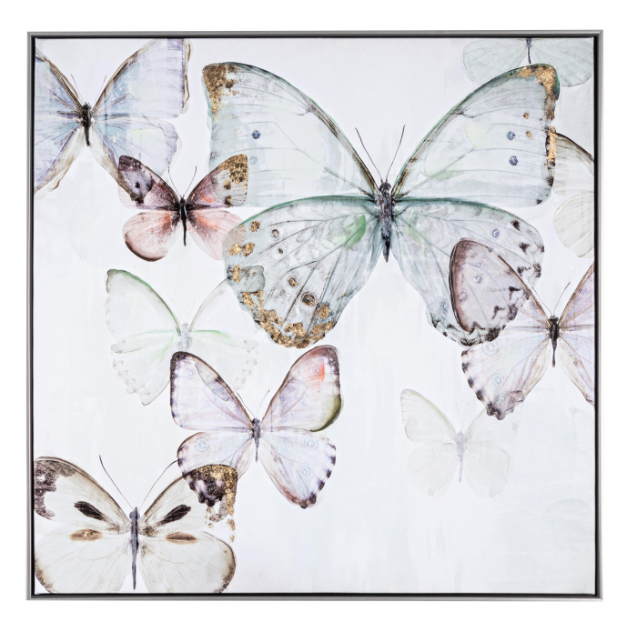 Tablou Crown V042-1, Canvas Lemn Plastic, Multicolor,82.5×4.5×82.5 cm Bizzotto imagine 2022