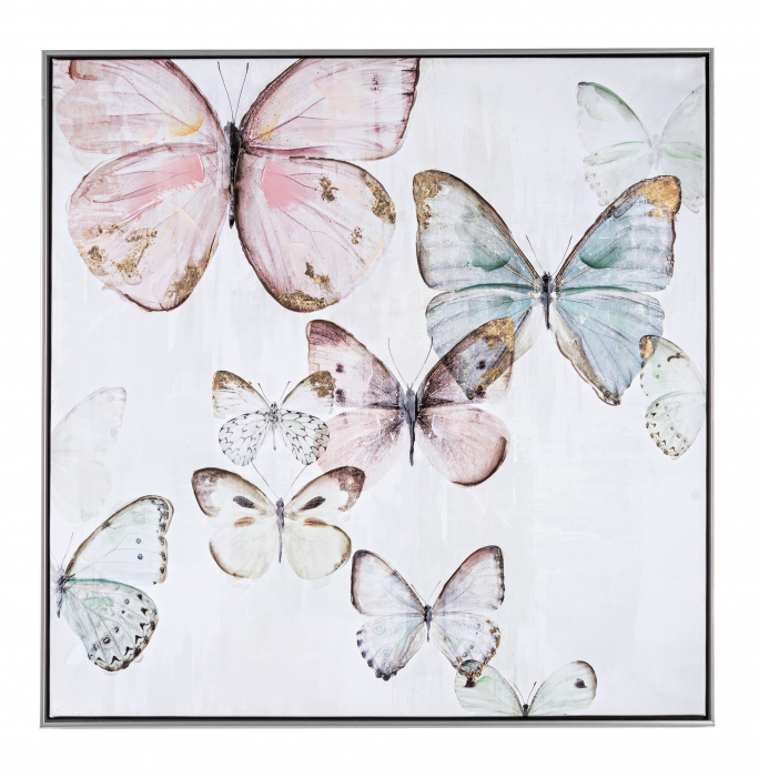 Tablou Crown V042-2, Canvas Lemn Plastic, Multicolor,82.5×4.5×82.5 cm Bizzotto imagine 2022