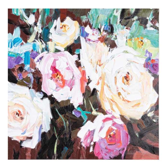 Tablou Crown W546-4, Canvas Lemn, Multicolor,70×3.5×70 cm Bizzotto imagine 2022