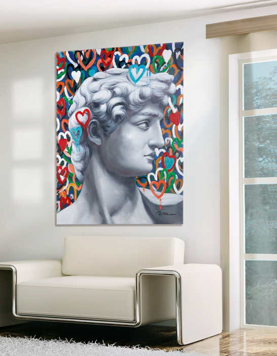 Tablou David Head, Canvas, Multicolor, 3.5x70x100 cm 3.5x70x100