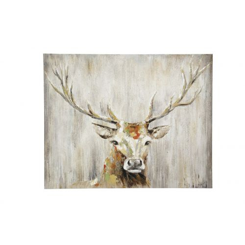 Tablou Deer Head, Panza, Multicolor, 2.8×99.5×80 cm 2.8x99.5x80