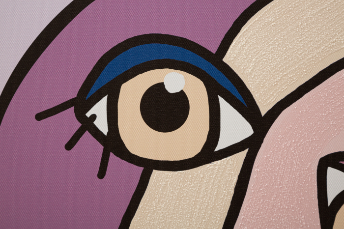 Tablou Double Face Large -B-, Lemn/Canvas, Multicolor, 120x80x3 cm [3]