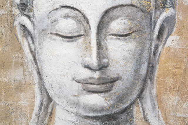 Tablou Face Buddha Light - B-, Lemn/Canvas, Multicolor, 120x80x3 cm [3]