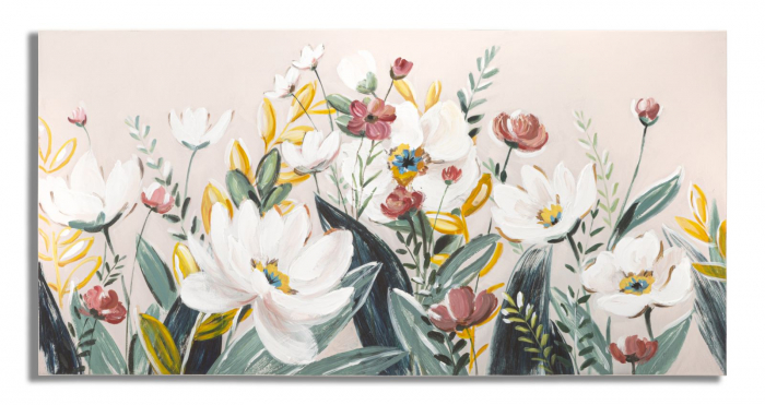 Tablou Florville, Lemn Canvas, Multicolor, 120x60x2.8 cm