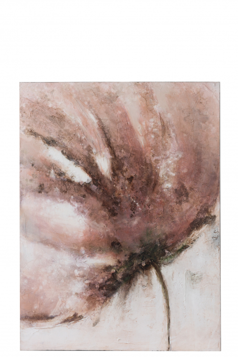 Tablou Flower, Canvas, Rosu, 90x4x120 cm